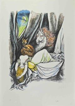 Hommage to Heinrich Fuseli - Lithograph by Renato Guttuso - 1980s
