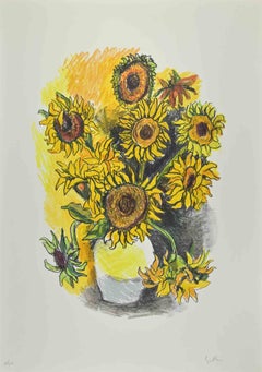 Hommage to Vincent Van Gogh - Lithograph by Renato Guttuso - 1980s