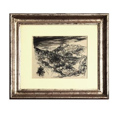 Veduta di Monte Compatri - XX secolo - Renato Guttuso - Inchiostro di china - Moderno