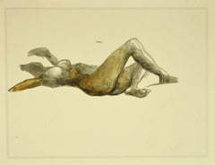 Nude - Vintage Offset Print after Renato Guttuso - 1980s
