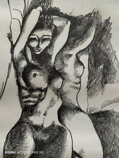 DISTENT NUDO - Lithograph on paper signed at lower right