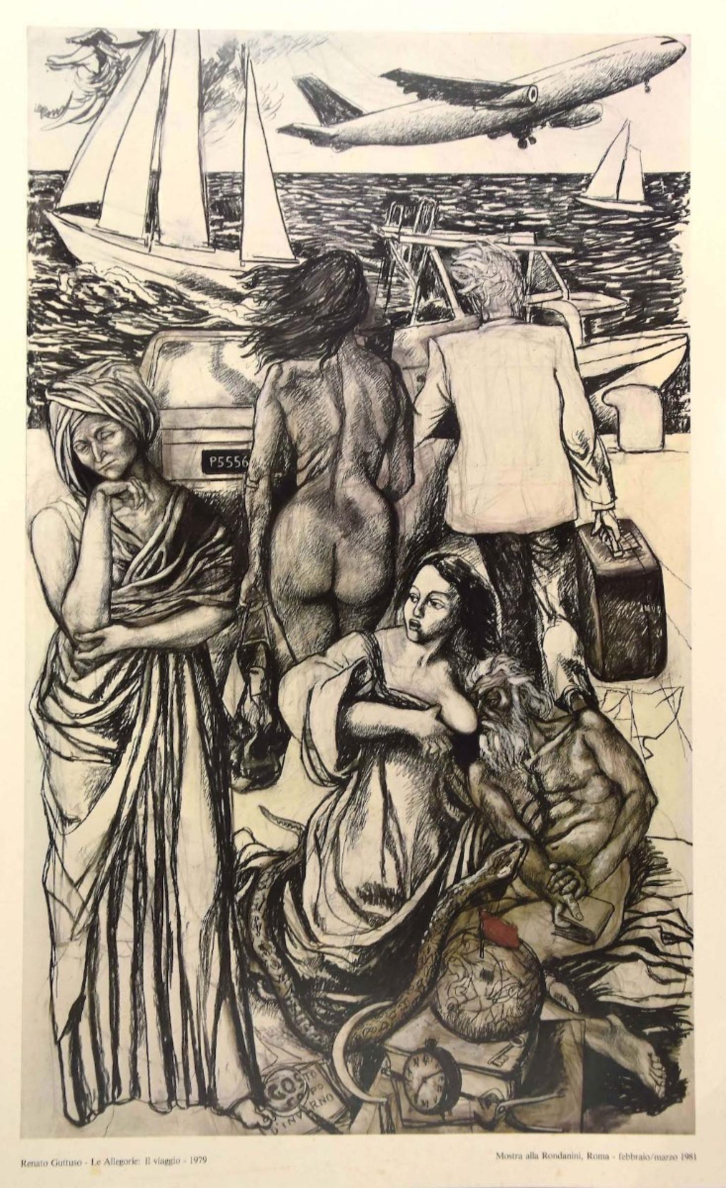 Renato Guttuso - Affiche vintage, 1981