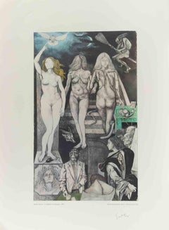 Les Allégories : Mensonges - Offset d'après Renato Guttuso - 1979