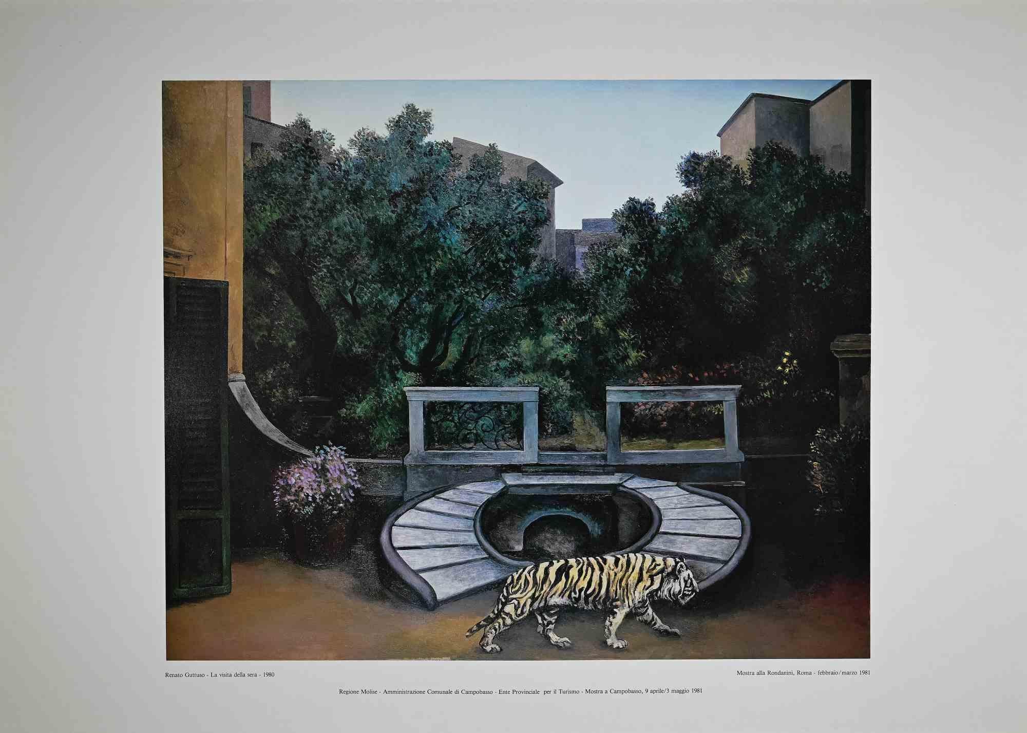 Der abendliche Besuch  ist ein gemischtfarbiger Offsetdruck nach dem sizilianischen Künstler Renato Guttuso. 

Dieser Druck wurde anlässlich der Ausstellung in der Galerie Rondanini in Rom im Jahr 1981 realisiert und reproduziert das Werk, das der