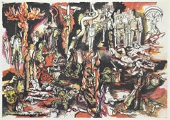 The Hundred Thousand Martyrs - Offset nach Renato Guttuso - 1956