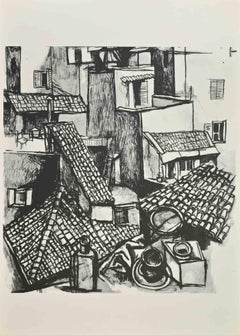The Roofs of Via Leonia - Offset after Renato Guttuso - 1961