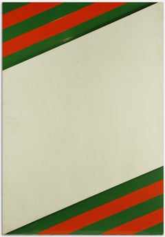 Ohne Titel – Gemischte farbige Emaille von Renato Livi – 1971