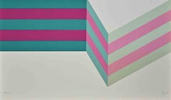 Abstract Composition - Lithograph by Renato Livi - 1971