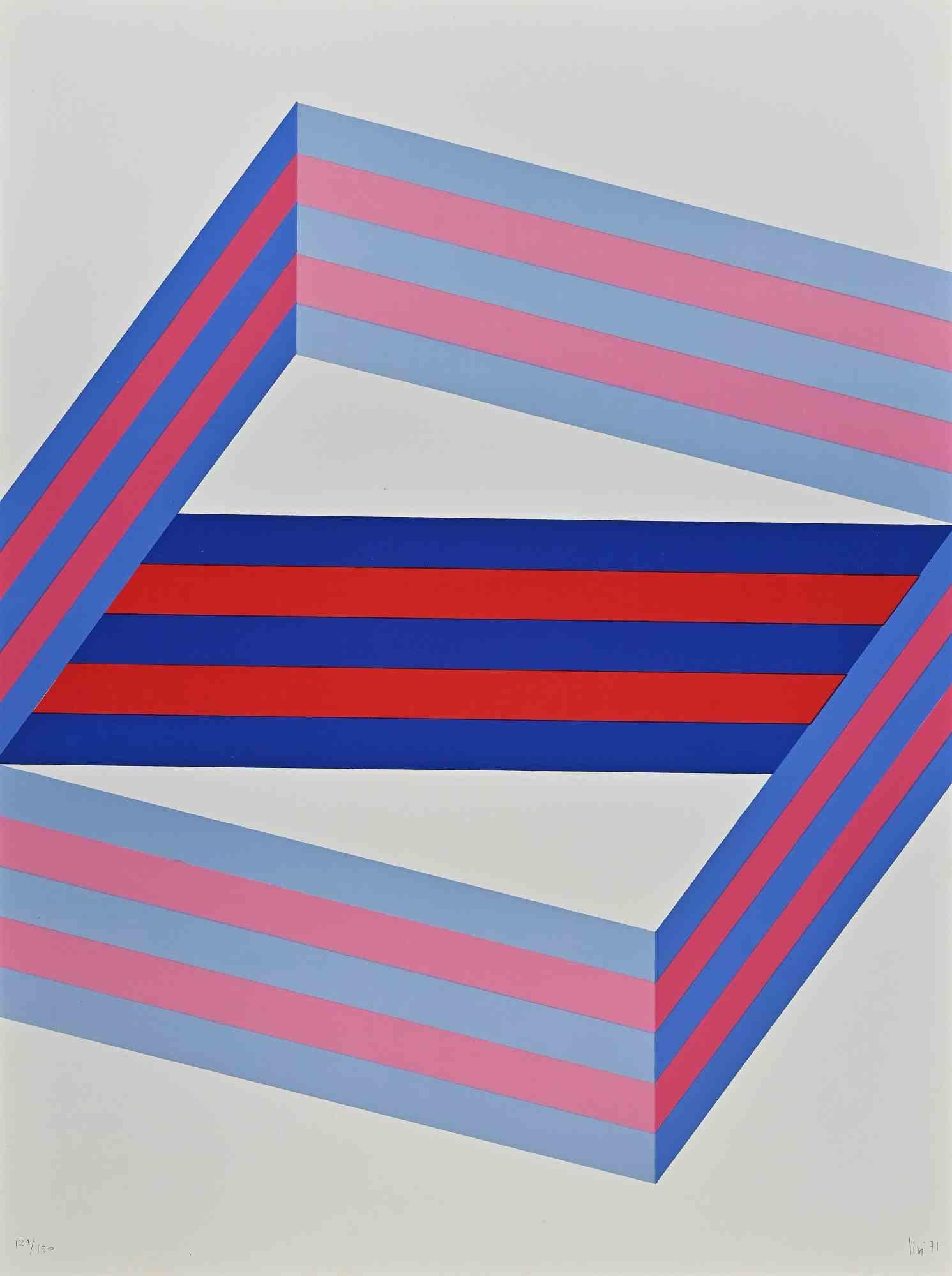 Striped Composition is a lithograph realized by Renato Livi  in 1971.

Hand-signed and dated on the lower right margin.

Numbered on the lower left margin. edition, 124/150.

Good conditions except for decoloring of some parts of the image and some