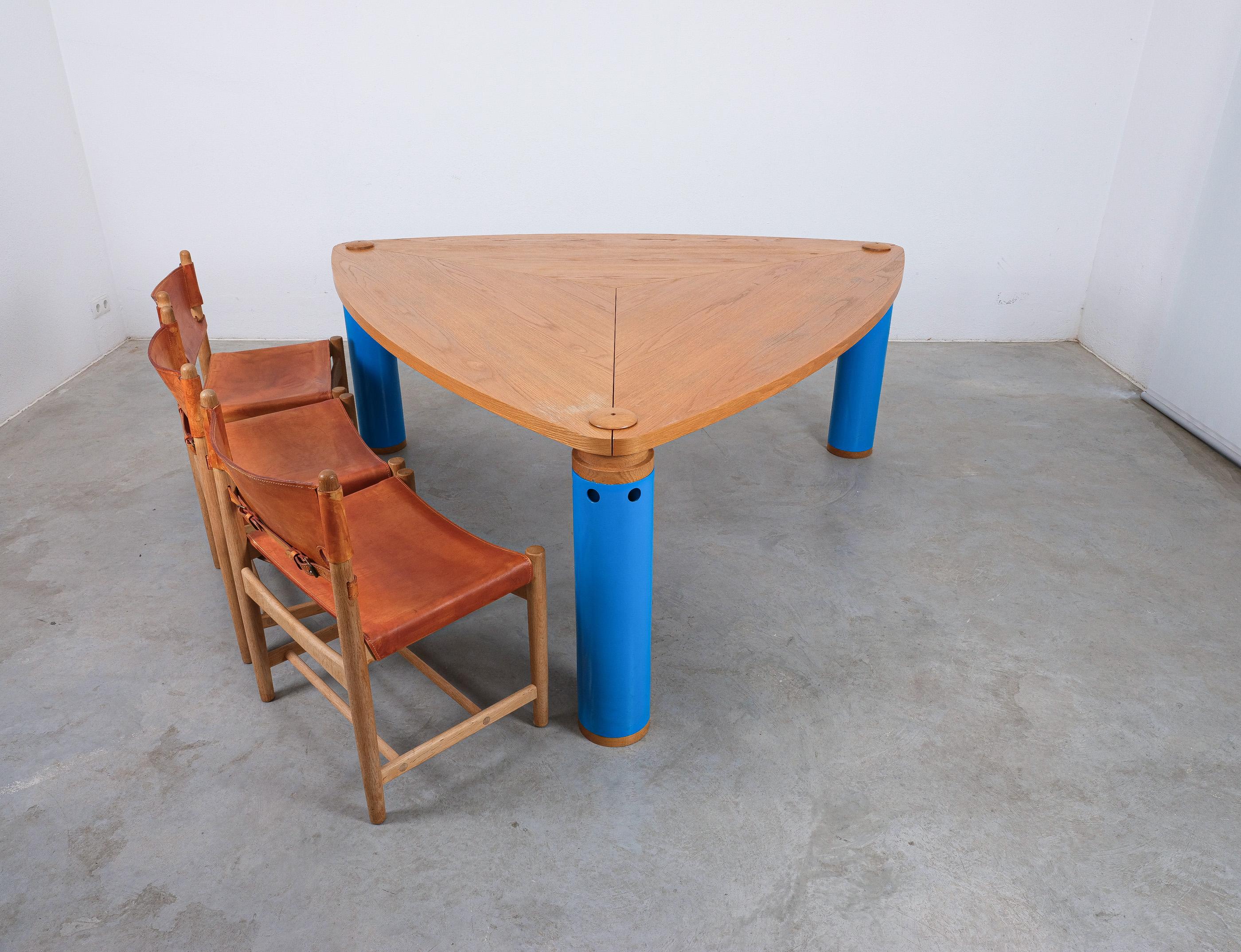 Lacquered Renato Mandurini Very Large Dining Table Post-Modern, 1980 For Sale