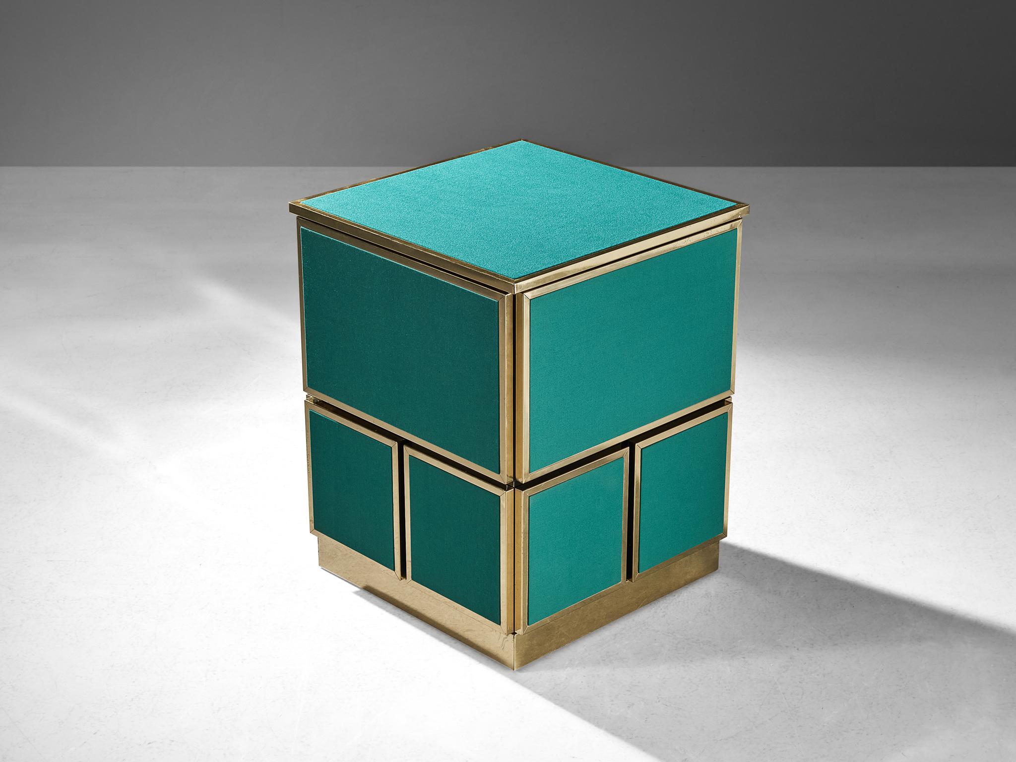 Italian Renato Meneghetti 'Cubo' Folding Game Table  For Sale