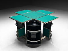 Renato Meneghetti for DDD Design 'Cubo' Folding Game Table Set with Chairs