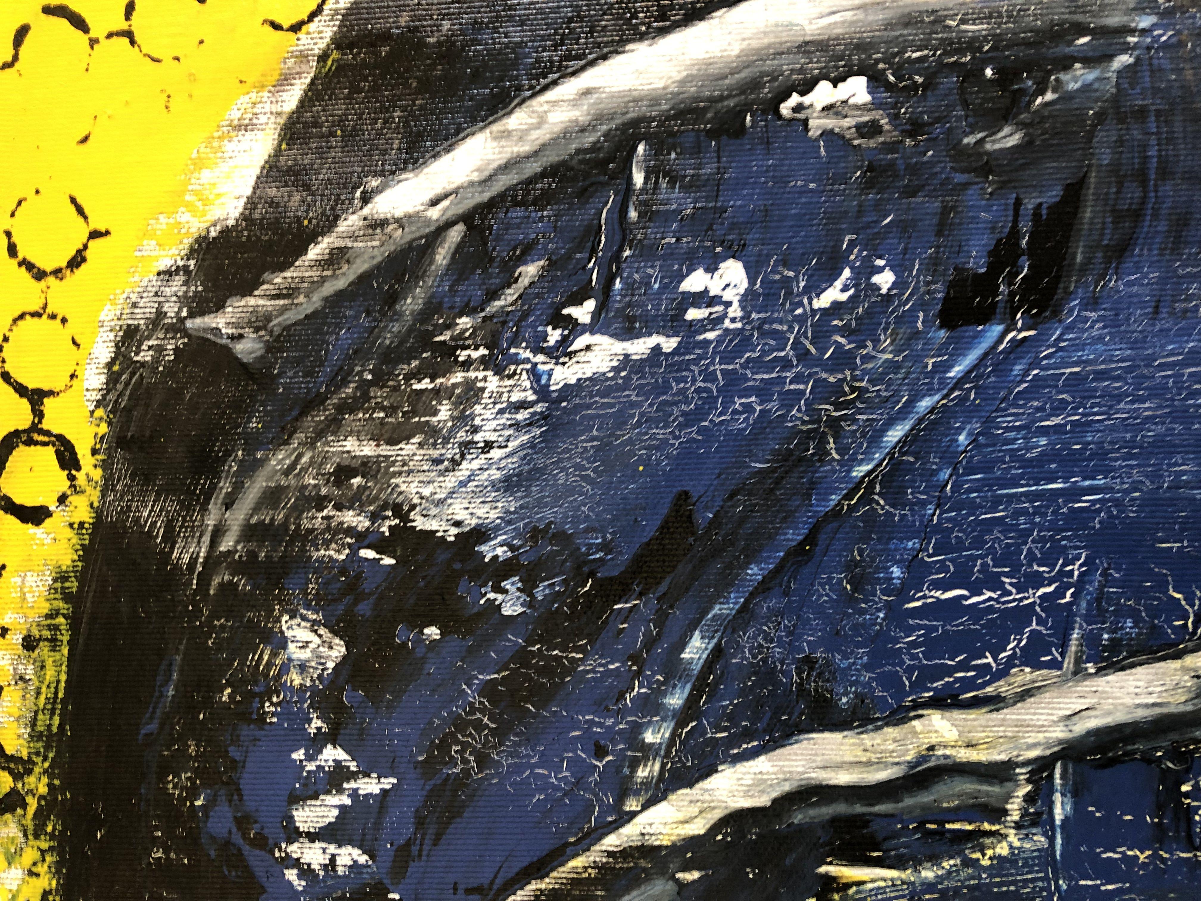 Occhi blu, Pittura, Acrilico su tela - Painting Astratto di Renato Ochoa