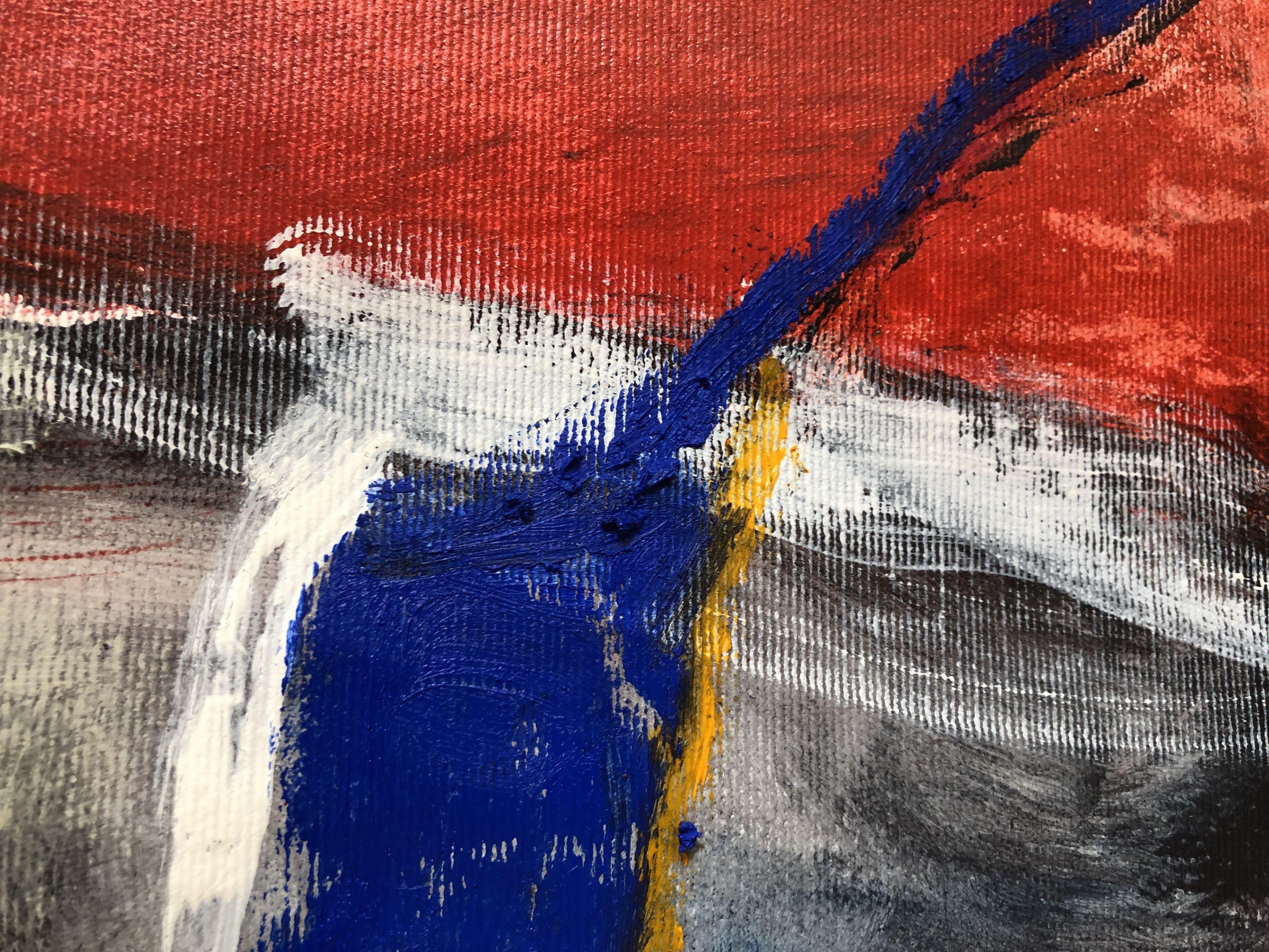 Conversations with God, Painting, Acrylic on Canvas - Brown Abstract Painting by Renato Ochoa