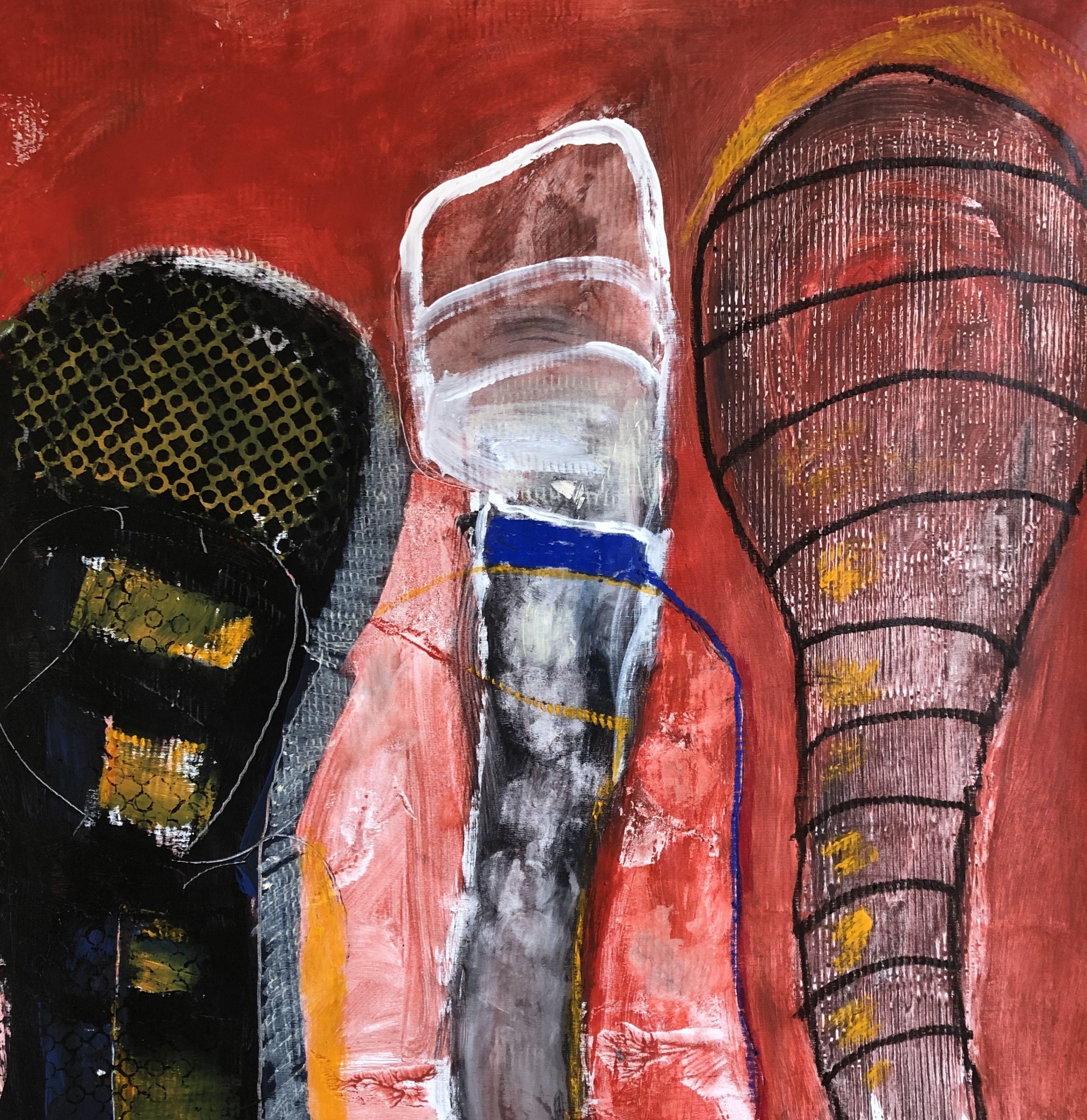 Conversations avec Dieu, peinture, acrylique sur toile