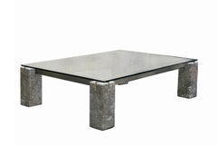 Renato Polidori for Skipper "Faraone" coffee table in Mondragone marble, Italy 1980s