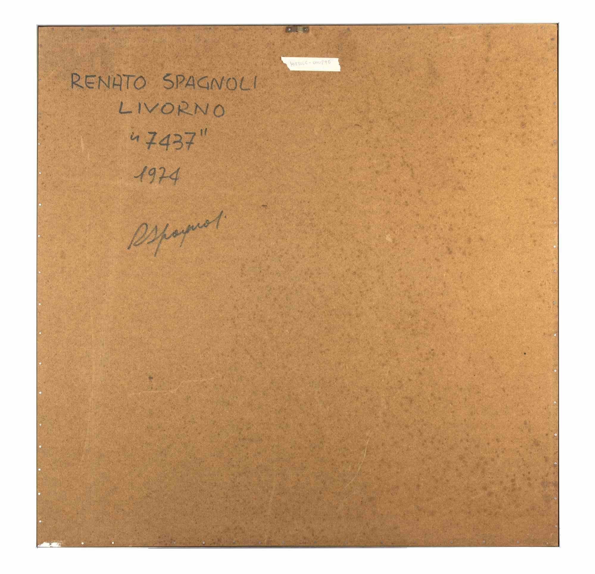 7437 - Mixed Media by Renato Spagnoli - 1974 For Sale 1