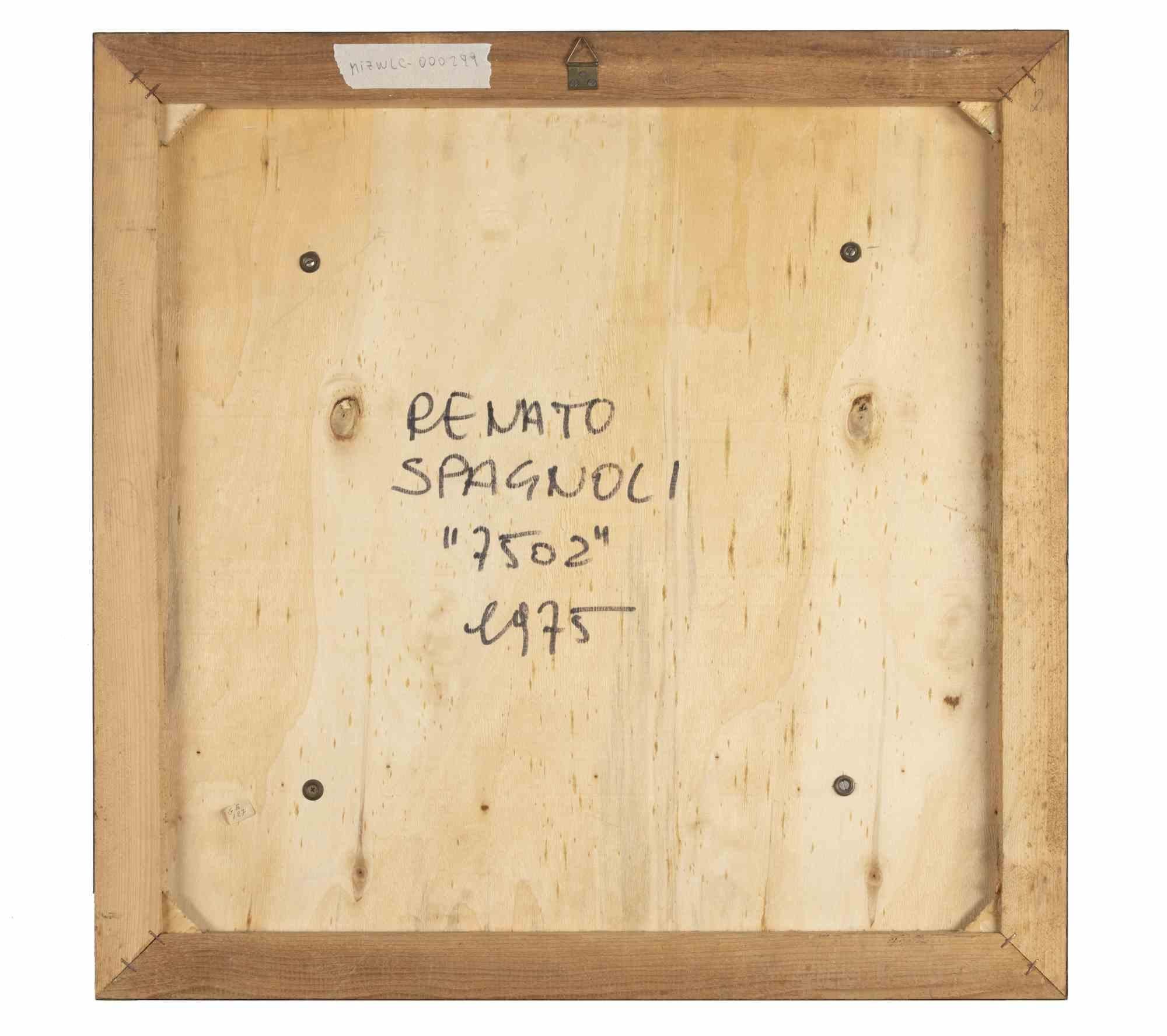 7502 - Technique mixte de Renato Spagnoli - 1975 en vente 1