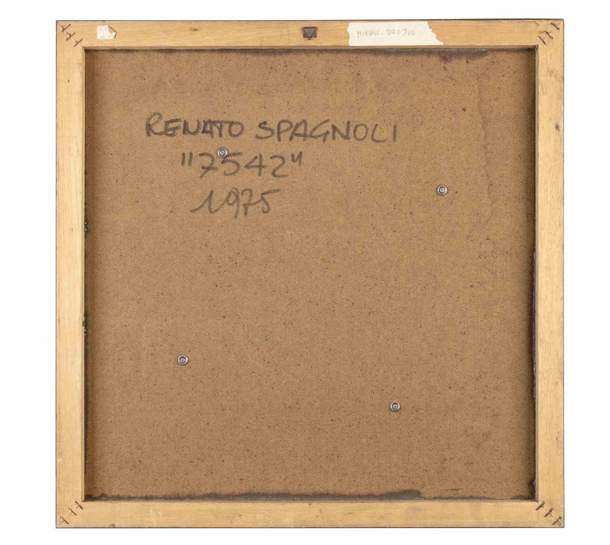 7542 - Mixed Media by Renato Spagnoli - 1975 For Sale 1