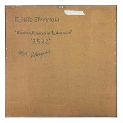 Whiting, Rosso, Giallo, Arancione 7522 - Tecnica mista di Renato Spagnoli - 1975