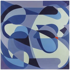 Klavier Alto Blues – Ölgemälde von Renato Spagnoli – 1986