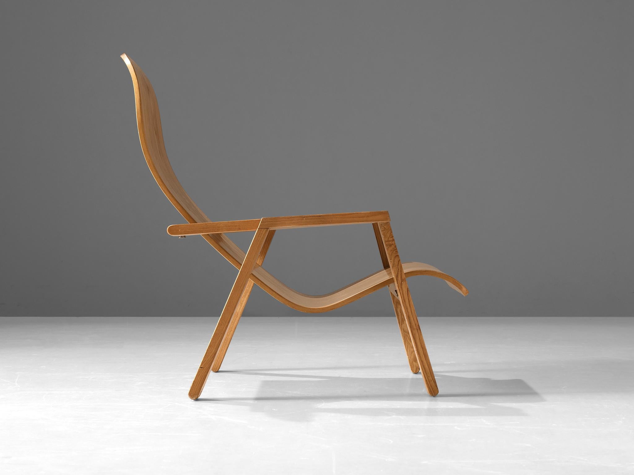 Late 20th Century Renato Toso & Roberto Pamio for Stilwood 'Linda' Lounge Chair in Ash