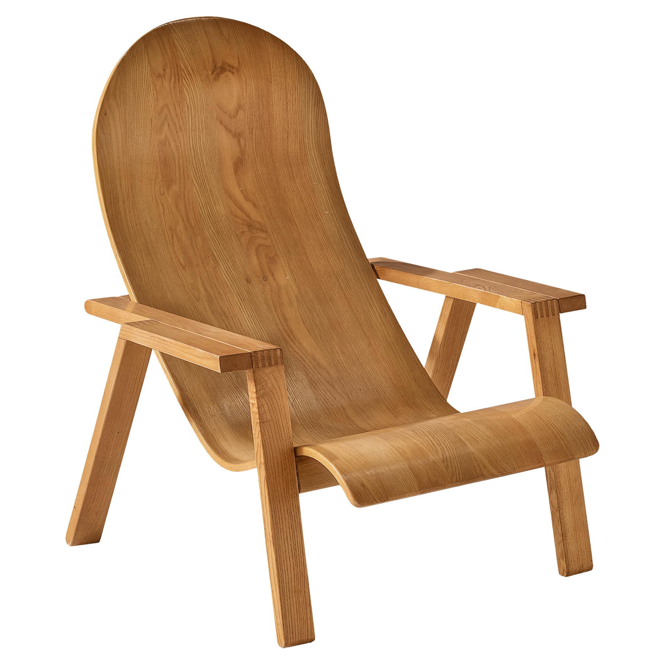 Renato Toso & Roberto Pamio for Stilwood 'Linda' Lounge Chair in Ash