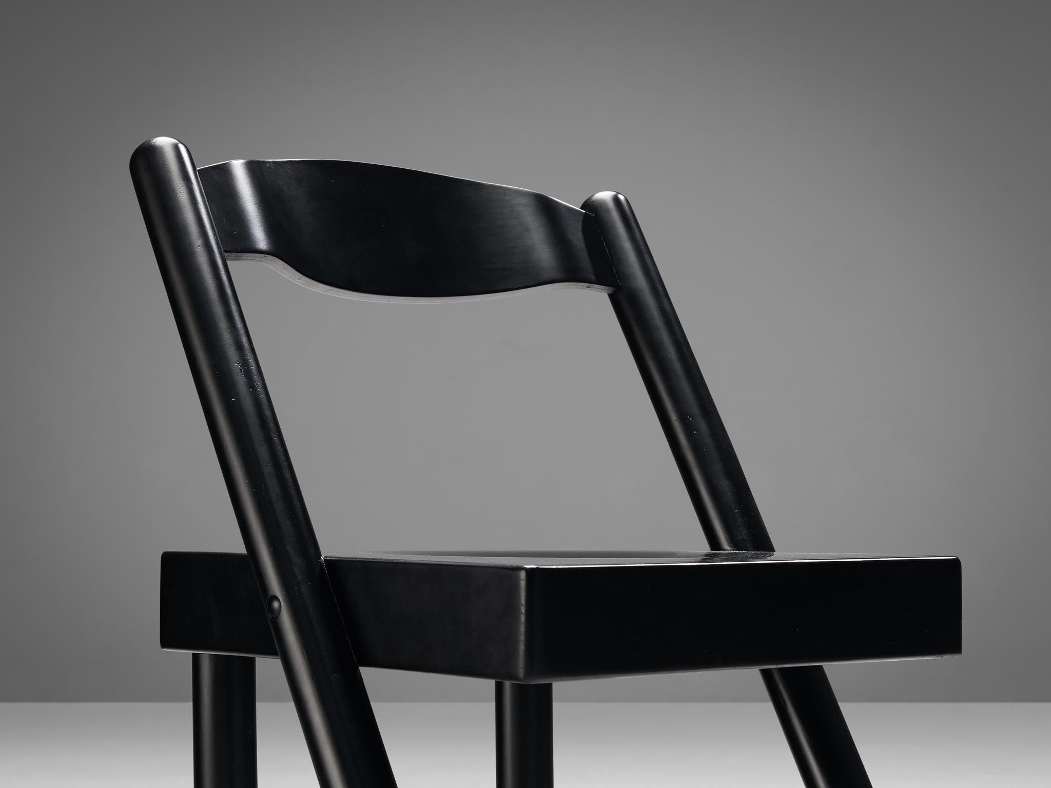 Renato Toso & Roberto Pamio für Stilwood, achtteiliges Hocker-Set aus gebeizter Esche in gebeizter Esche (Lack) im Angebot