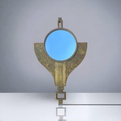 Renato Vanzelli Sculptural Mirror Design Vintage Mid-Century