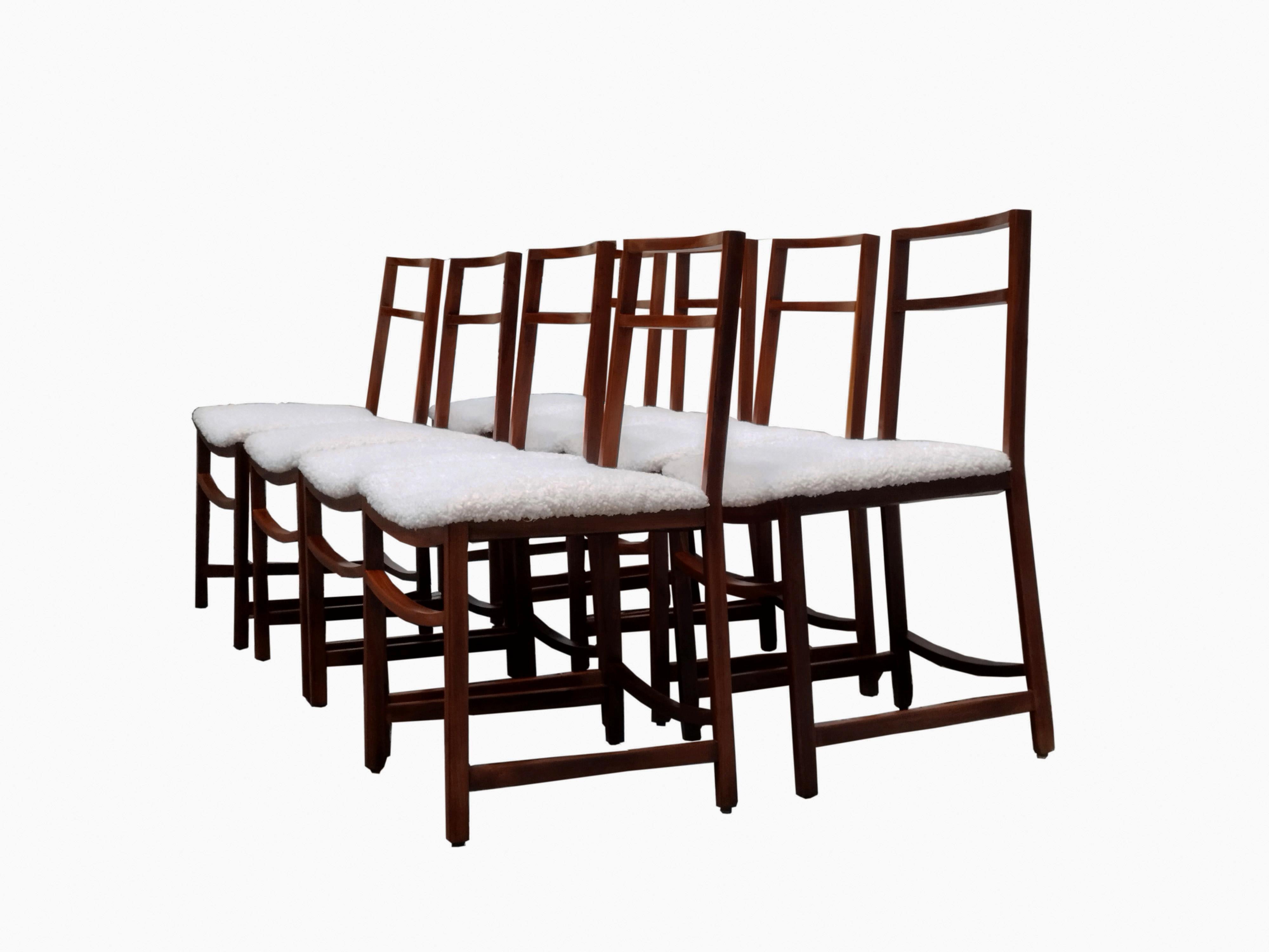 Mid-Century Modern Renato Venturi for Mim Wooden Chairs, Italy 1960s For Sale