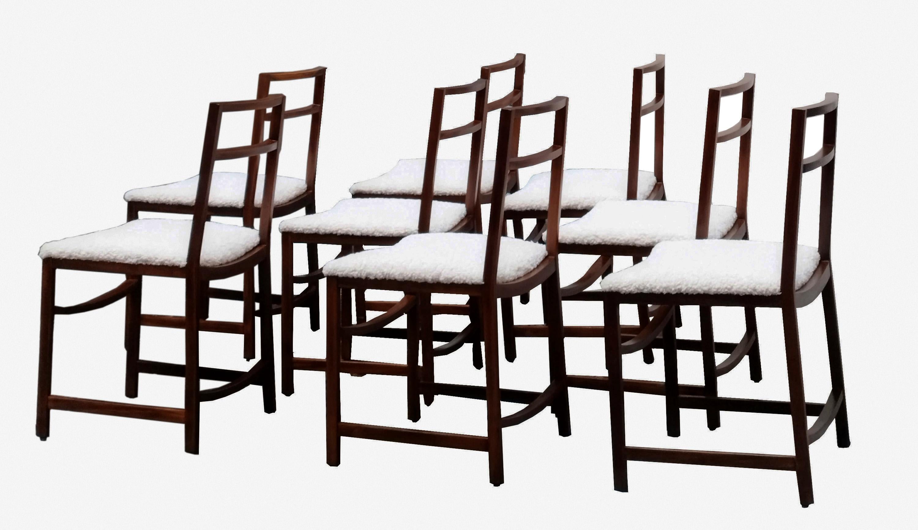 Italian Renato Venturi for Mim Wooden Chairs, Italy 1960s For Sale