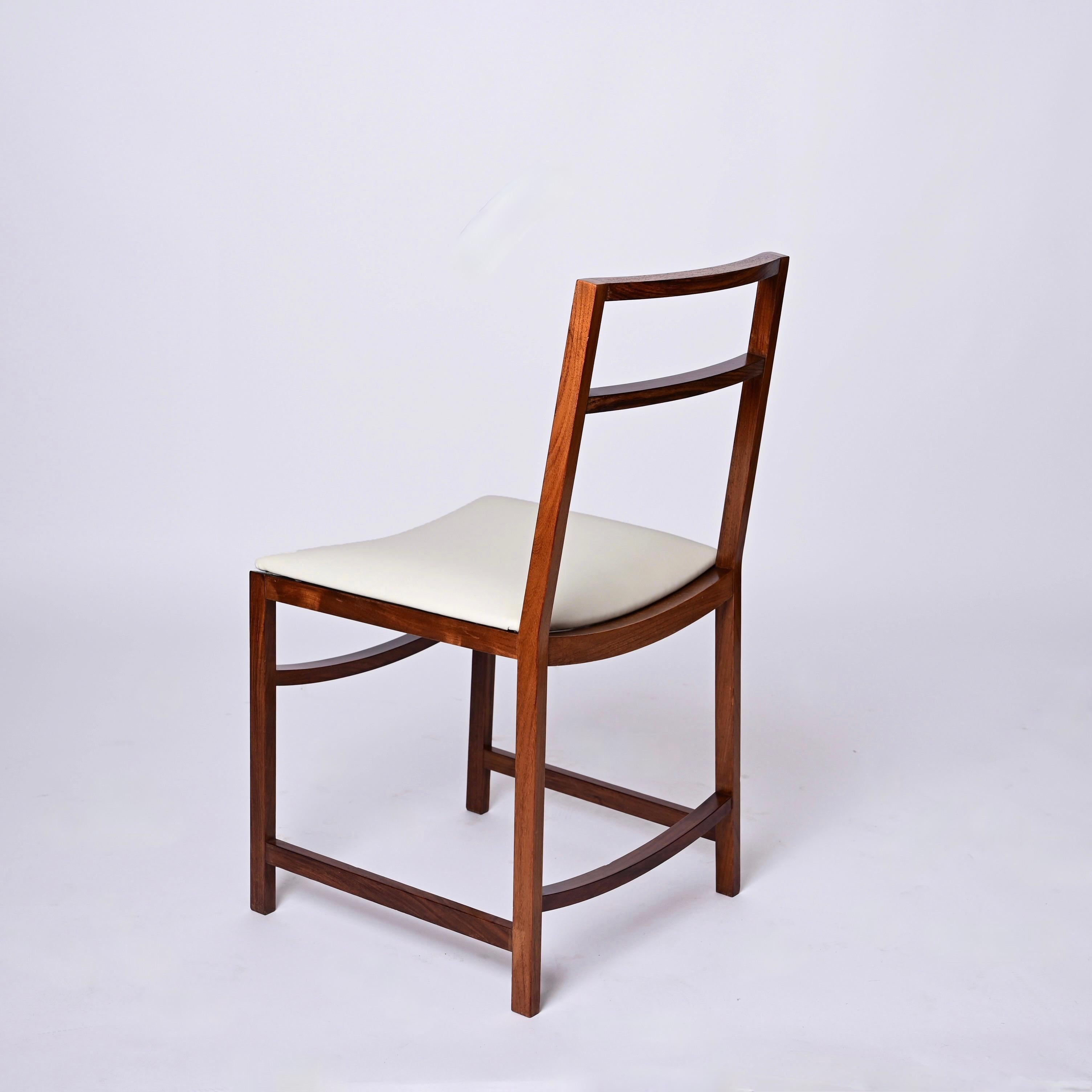 Renato Venturi Set of 8 Italian Dining Chairs for MIM Roma, Italy 1960s For Sale 11