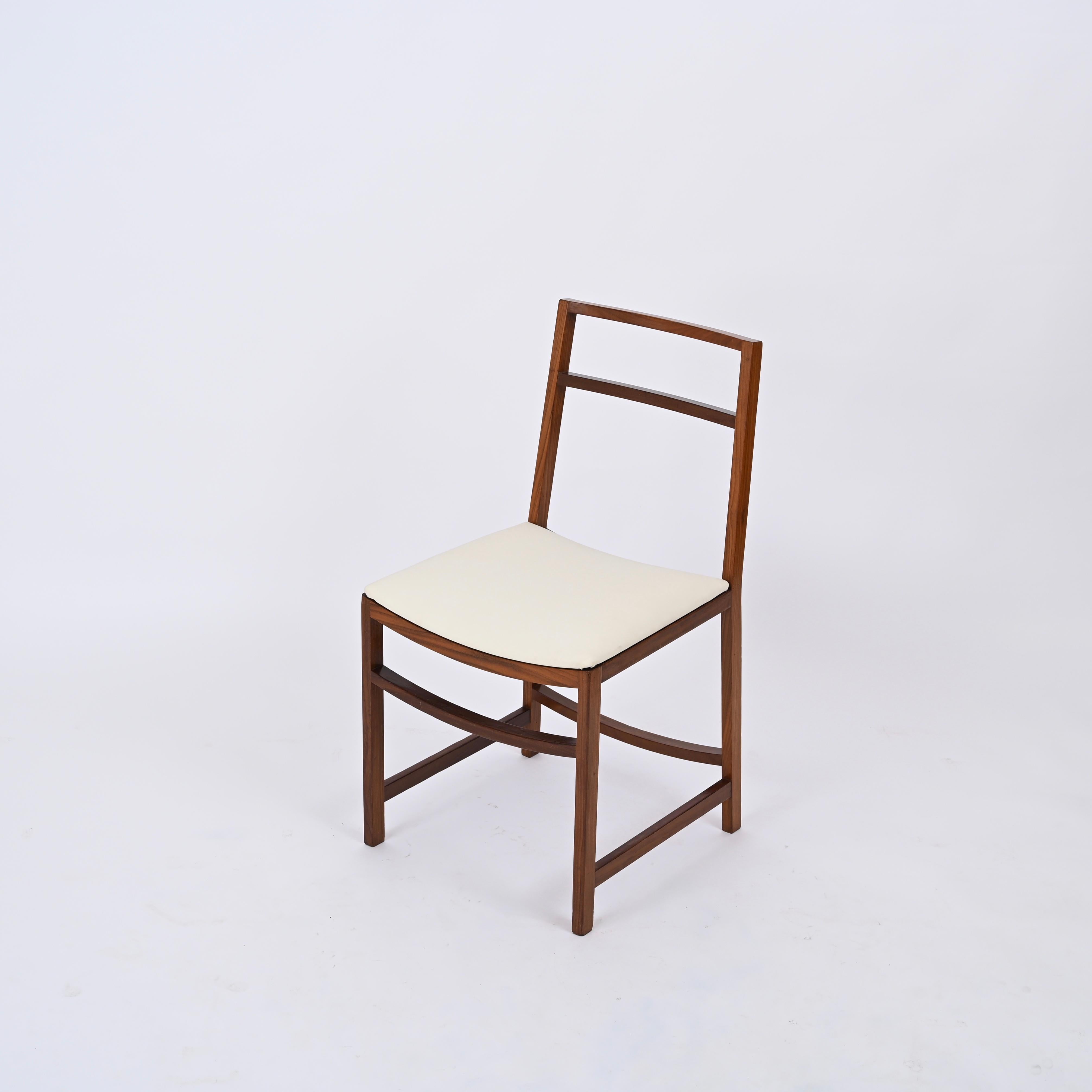 Renato Venturi Set of 8 Italian Dining Chairs for MIM Roma, Italy 1960s For Sale 3