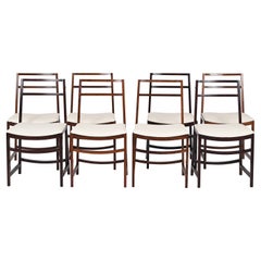 Renato Venturi Set di 8 sedie da pranzo italiane per MIM Roma, Italia 1960s