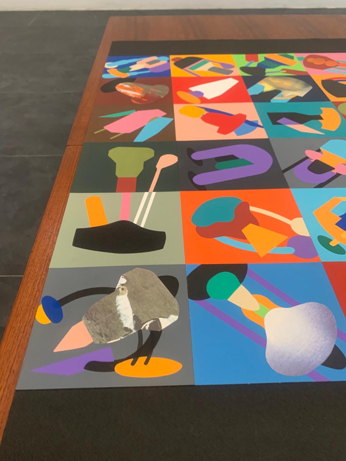 Renato Volpini, Komposition anthropomorpher Elemente, 1990, Collage und Mischtechnik im Angebot 3