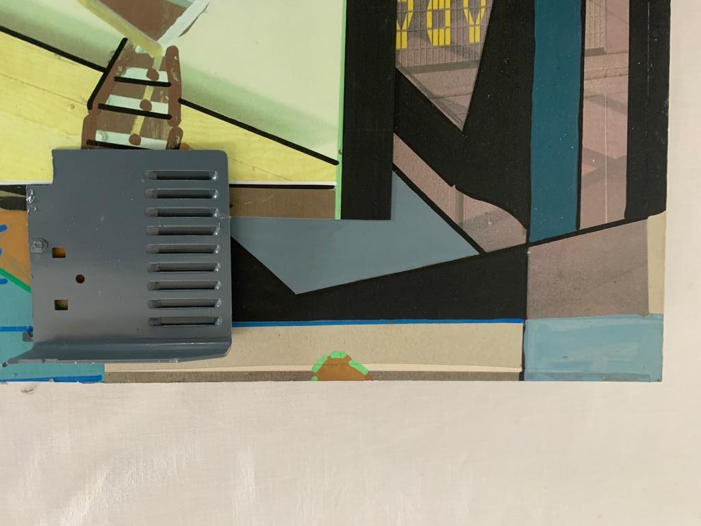Renato Volpini, Komposition mit Circuit Boards, 1970er Jahre, Mixed Media im Zustand „Gut“ im Angebot in Montelabbate, PU