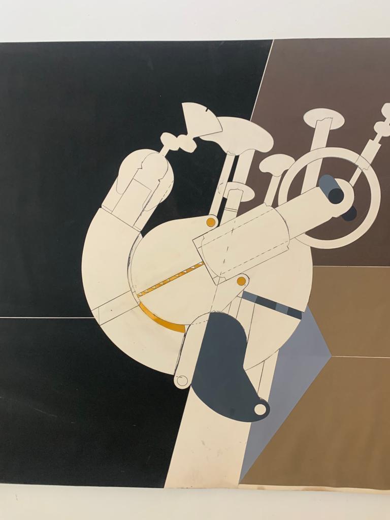 Futurist Renato Volpini, Element of Space Machine, 1970s, Mixed Media For Sale