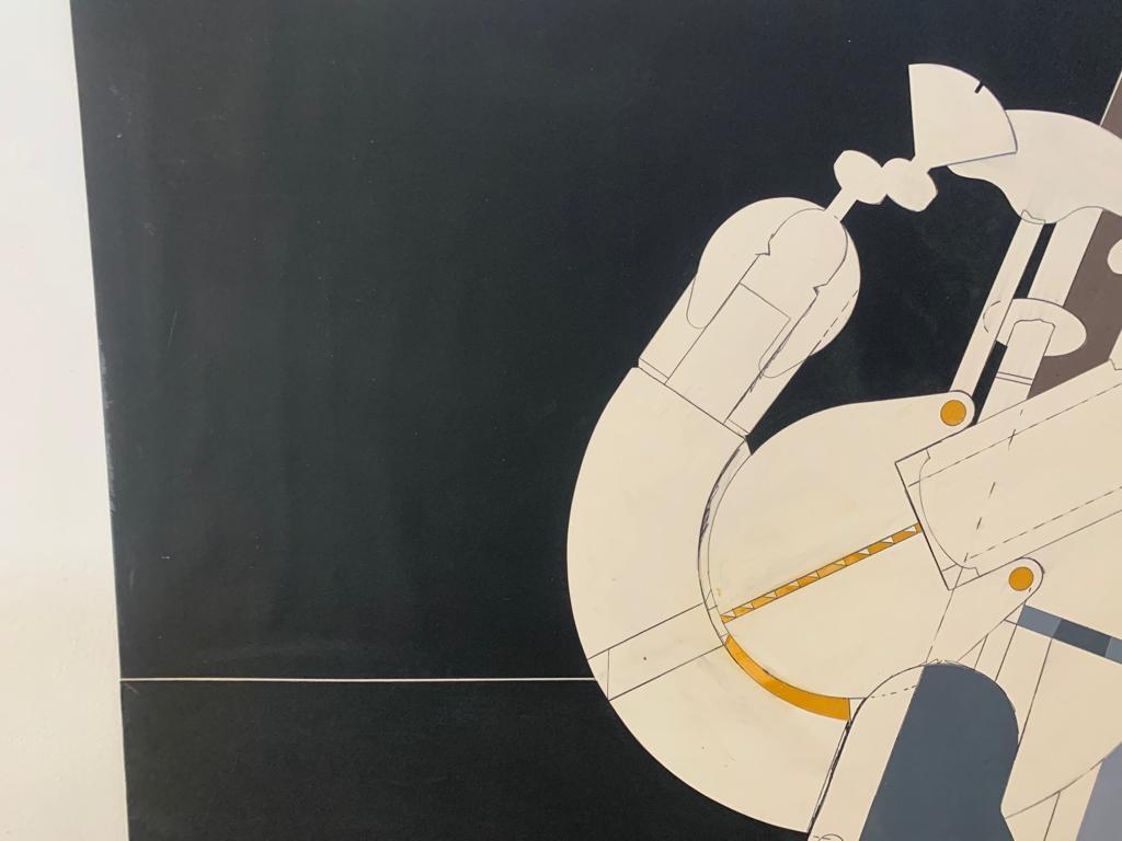 Italian Renato Volpini, Element of Space Machine, 1970s, Mixed Media For Sale
