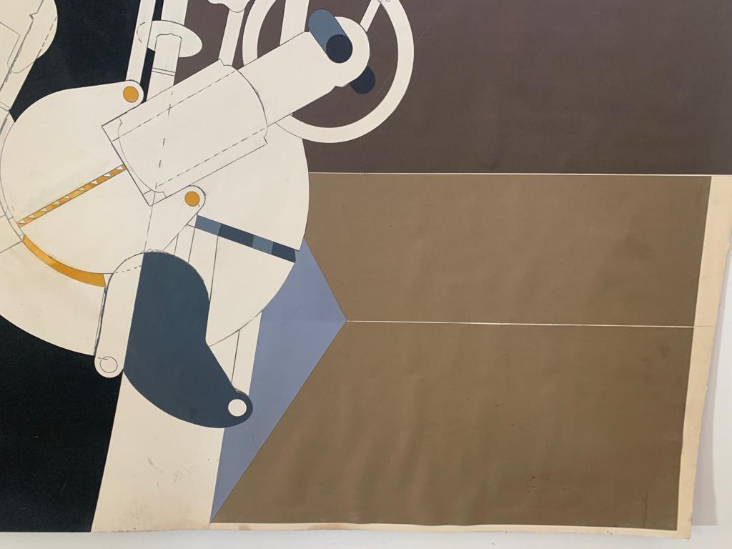 Late 20th Century Renato Volpini, Element of Space Machine, 1970s, Mixed Media For Sale