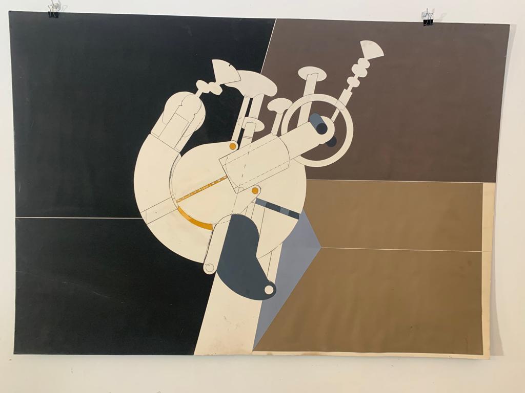 Renato Volpini, Element of Space Machine, 1970s, Mixed Media For Sale 1