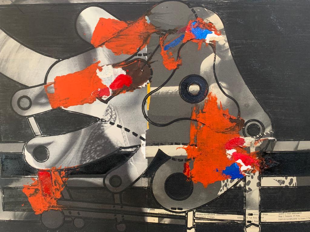 Futurista Renato Volpini, Ingranaggio per A Space Machine, 1968, tecnica mista in vendita