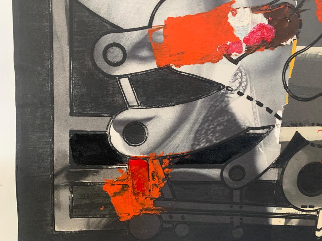 Renato Volpini, Ingranaggio per A Space Machine, 1968, tecnica mista In condizioni buone in vendita a Montelabbate, PU