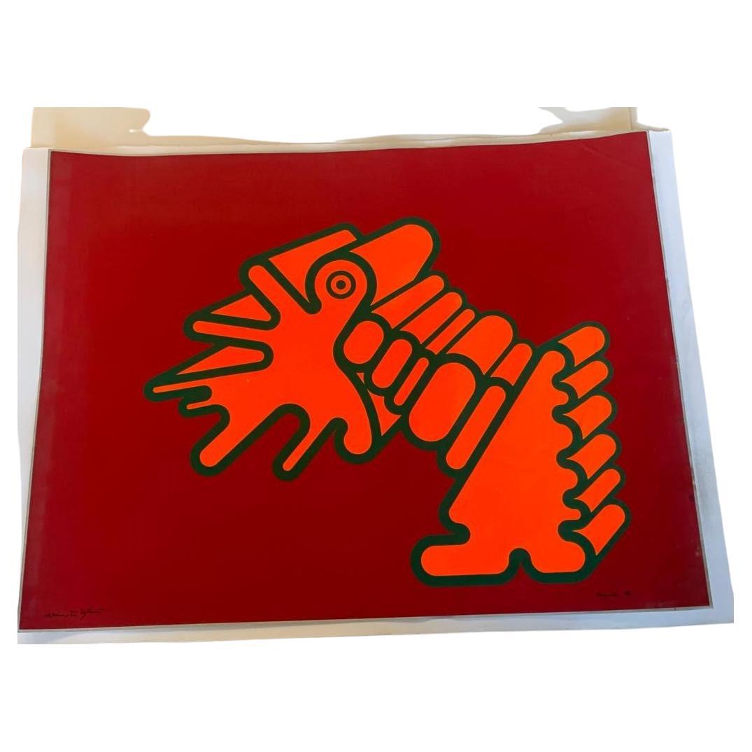 Renato Volpini, Elemento multiplo originale di Machin inutile, anni '70, serigrafia