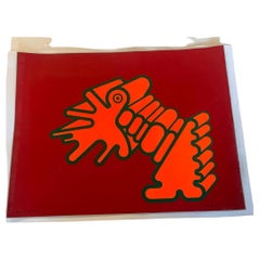 Renato Volpini, Elemento multiplo originale di Machin inutile, anni '70, serigrafia