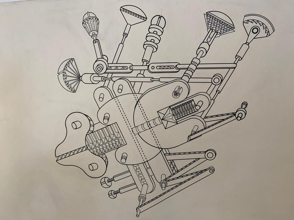 Mid-20th Century Renato Volpini, Part of a Space Machine, mixed media, 1970s For Sale