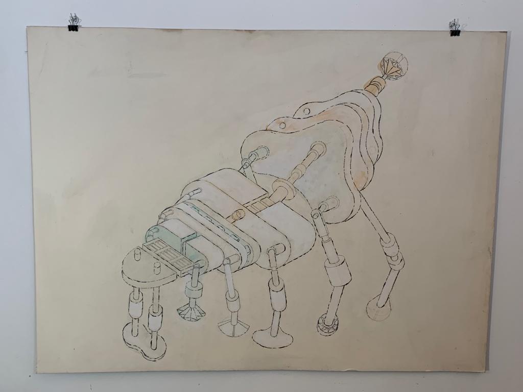 italien Renato Volpini, Une partie de la machine du rêve Vénus, 1970, techniques mixtes en vente
