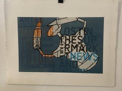 Renato Volpini, Space Gear, Collage and Tempera, 1960s