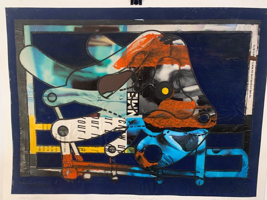 Italiano Renato Volpini, Macchina inutile, 1968, tecnica mista in vendita