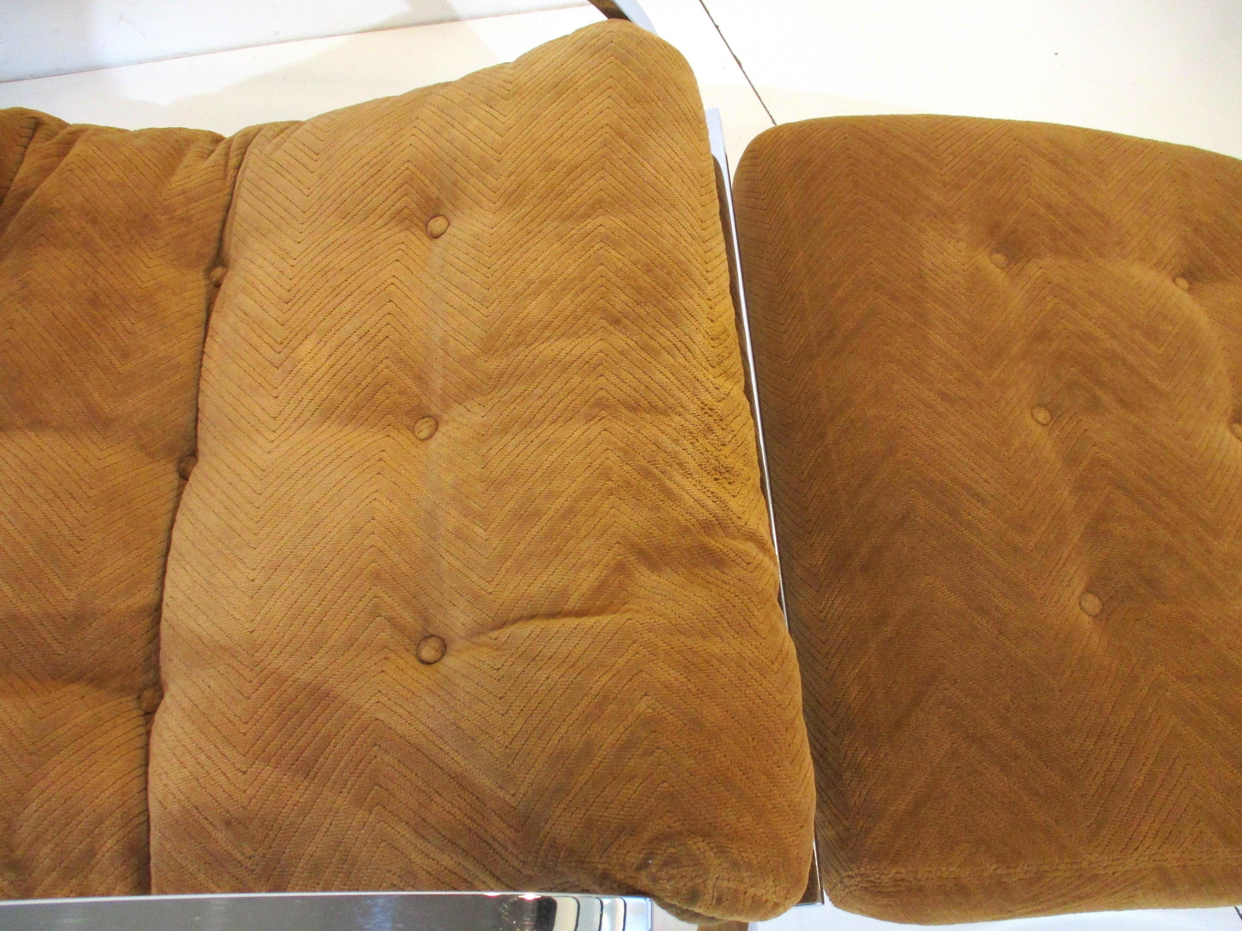 Upholstery Renato Zevi Ellipse Lounge Chair w/ Ottoman for Selig Italy