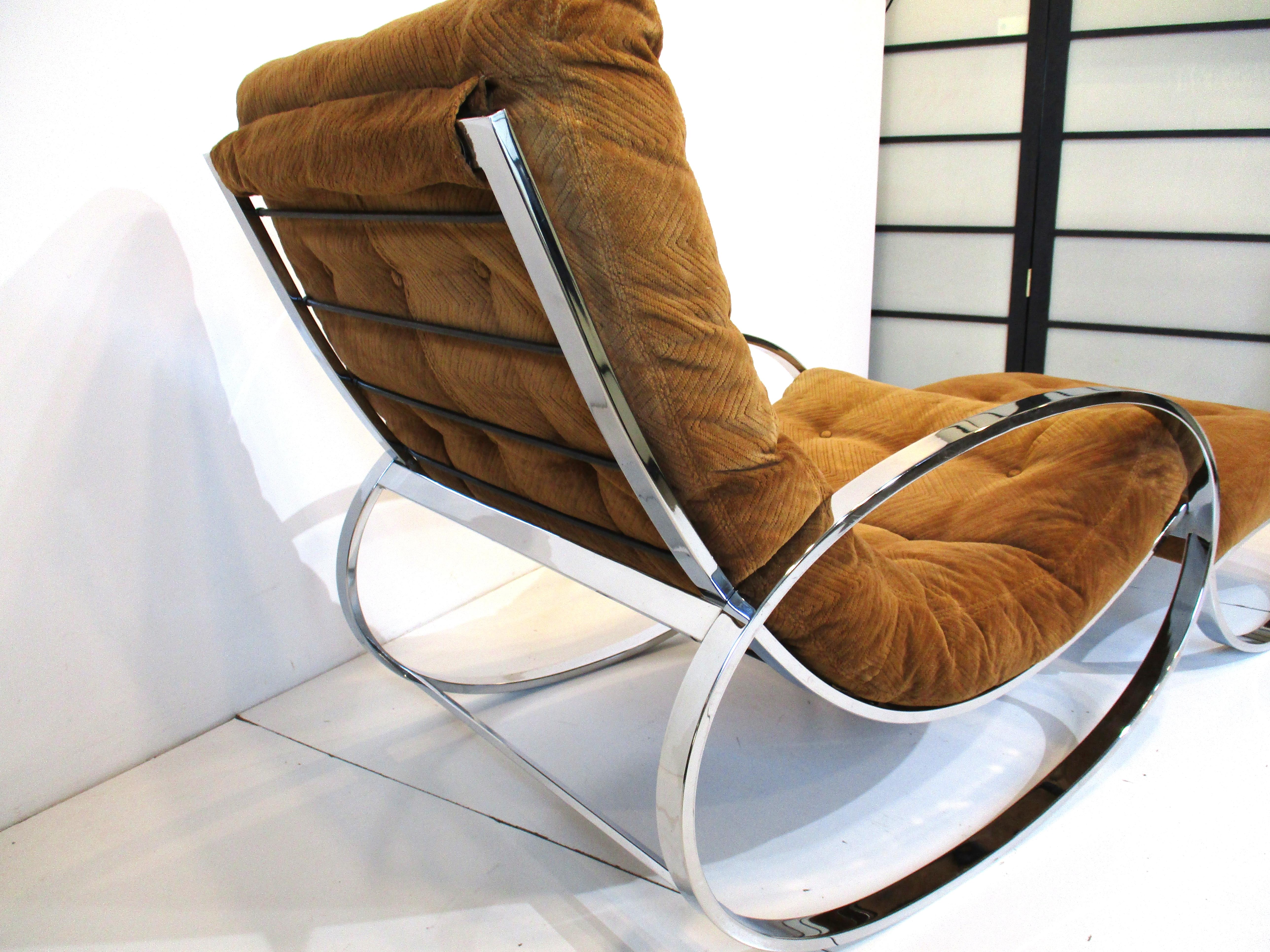 Renato Zevi Ellipse Lounge Chair w/ Ottoman for Selig Italy In Good Condition In Cincinnati, OH